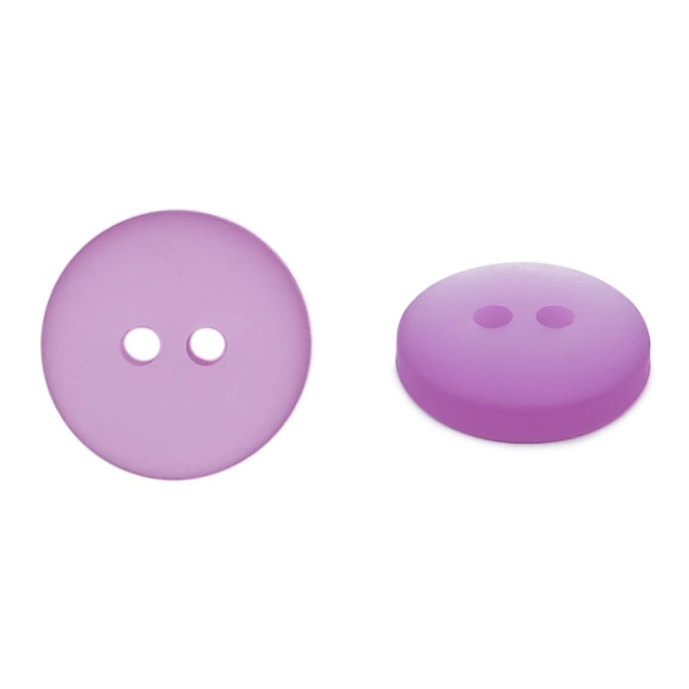 Пуговицы на 2 прокола 18L (11мм), пластик (col.05 сиреневый), CR-K18M, 144 шт