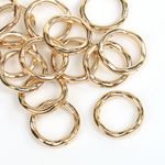 Бусины пластик под металл ⌀23 мм, 5021 цв.золото, 50 г, Ideal