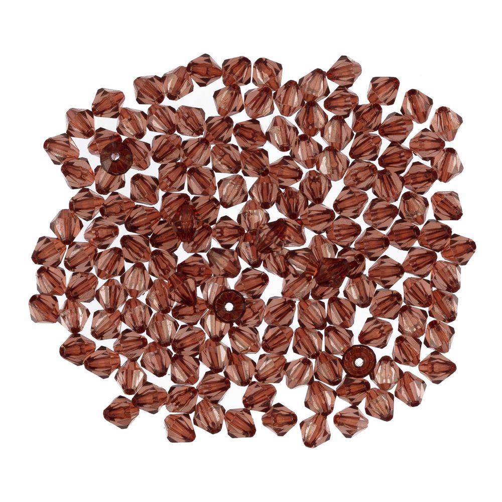 Бусины акрил 7х8 мм, 25 г (155±5 шт), 191 коричневый, Zlatka ARO