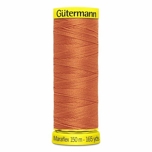 Нитки для трикотажа Gutermann Maraflex, 150м, 982 св.рыжий, 5 катушек