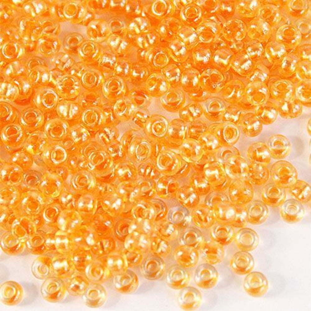 Бисер Preciosa прозрачный с перламутр. цвет. центром 10/0 (2.3 мм), 1х50г, цв. 38992