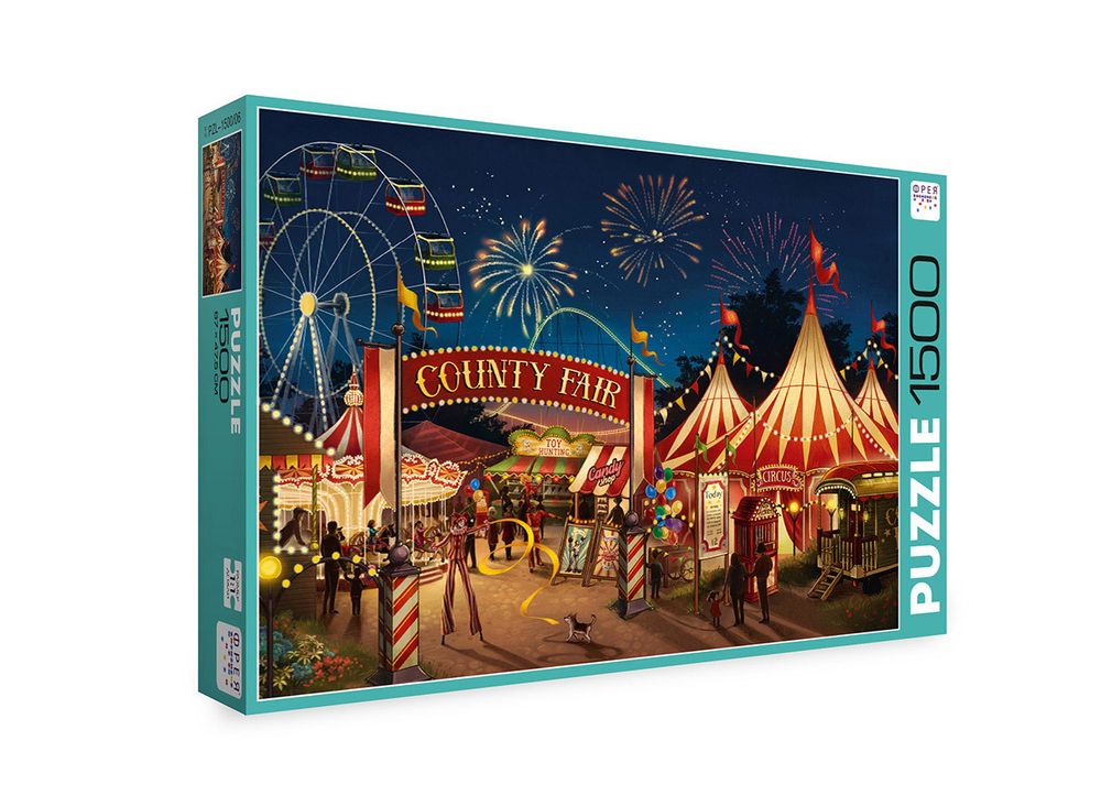 Пазл 1500 элементов, Ярмарка, PZL-1500/06, Фрея