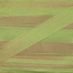 Лента (тесьма) шелковая 7.0 мм / 9.1±0.5 метров, M108.1 зеленый/св.коричневый, Gamma SRM-7