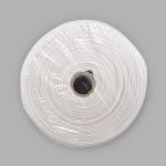 Лента (тесьма) шторная для карниза-трубы 100 мм / 50 метров, Имитация люверсов, прозрачный, C95M