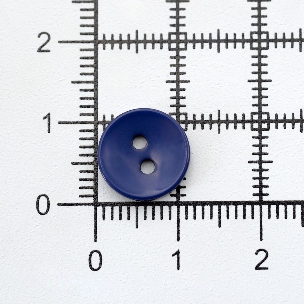 Пуговицы 2 прокола 18L, 11 мм, (Blue2 (синий2)), NE74, 144 шт