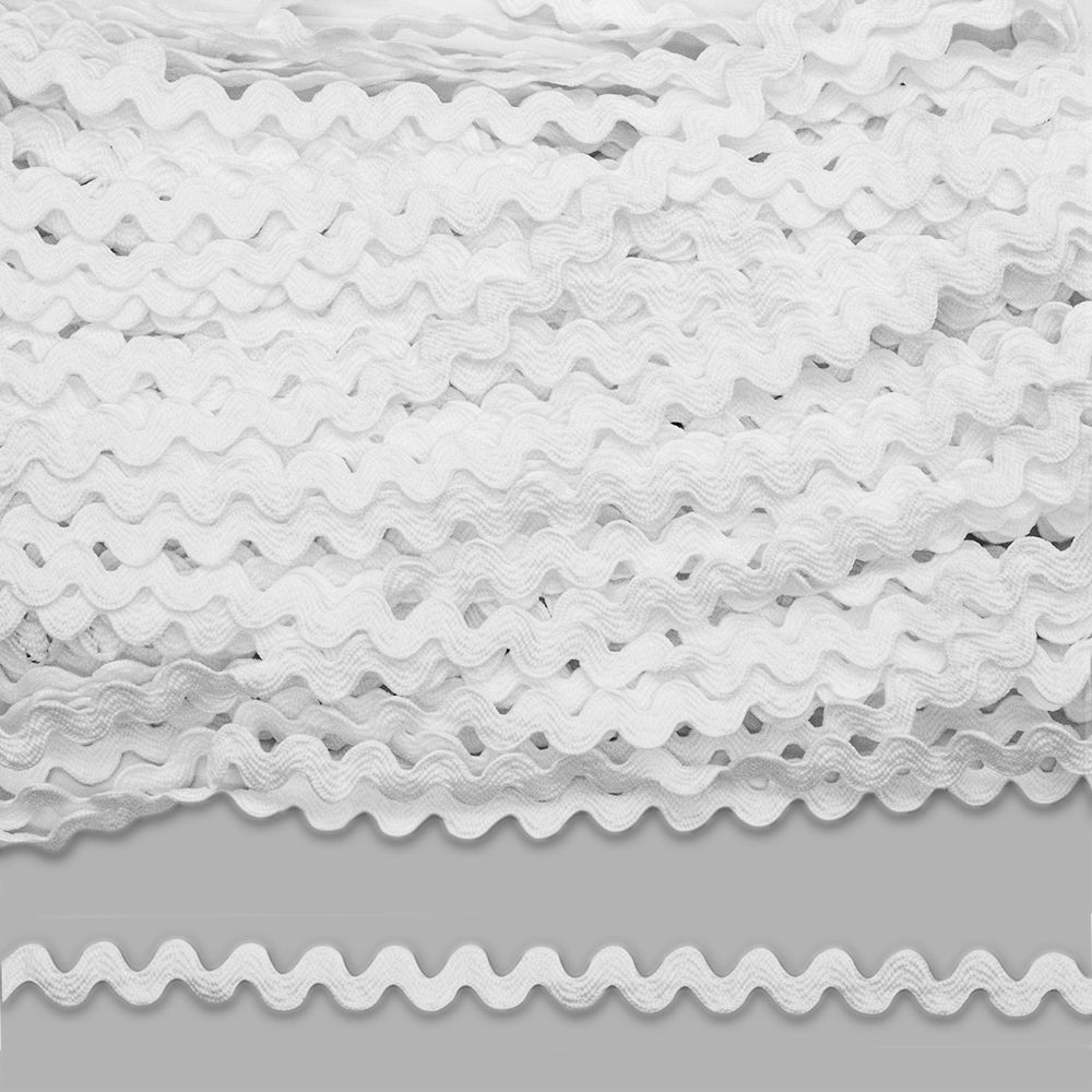 Тесьма вьюнчик 15 мм, 30м (белый)