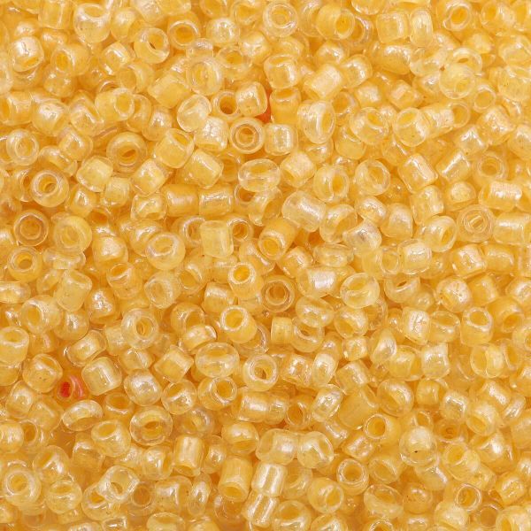 Бисер Astra&Craft 11/0 (2.1 мм), 200 г (10х20 г), цв. 2215 желтый/прозрачный с цветным центром, глянцевый