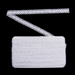 Кружево вязаное (тесьма) хлопковое 15 мм / 9.14 метров, белоснежный