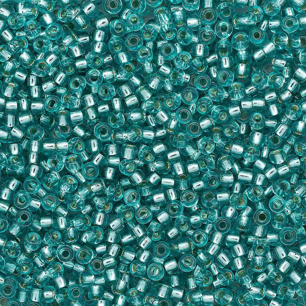 Бисер Preciosa прозрачный с серебр. центром 10/0 (2.3 мм), круг.отв., 500гр, 331-19001-10/0-08258