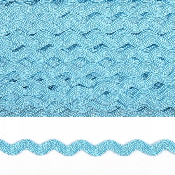 Тесьма вьюнчик 5 мм F203 голубой, уп.32,92м