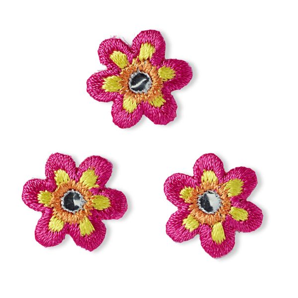 Термоаппликация Цветок мал. роз. с зер. 3 шт Prym