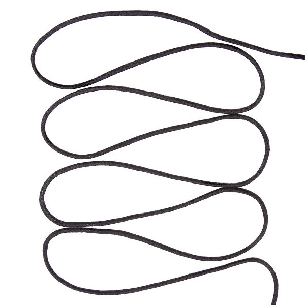 Шнур вощеный ⌀2.0 мм, 100м 0371-9000 (черный)