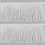 Бахрома отделочная 90.0 мм / 25 метров, 001 белый