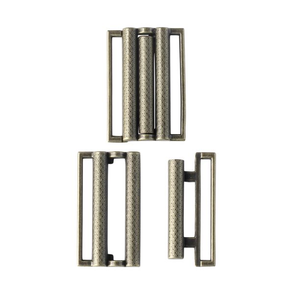 Пряжка-застежка 40 мм, 6 шт, латунь, BIG