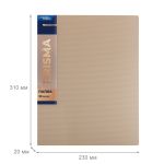 Папка с вкладышами 20 л. A4 600 мкм 20 мм, эффект 3D, 6 шт, бежевый new EC211500127, Expert Complete EC211500127