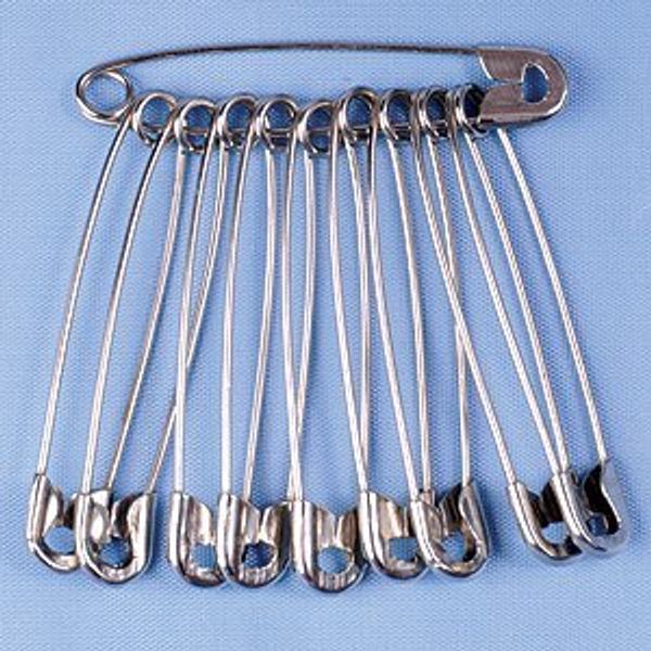 Булавки английские ВОС 44мм, цв.никель, уп.1000 шт