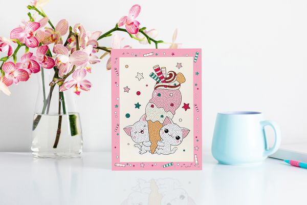 Алмазная (кристальная) мозаика Фрея ALVS-052, мини-картинка Любимый десерт, 14х19.5 см