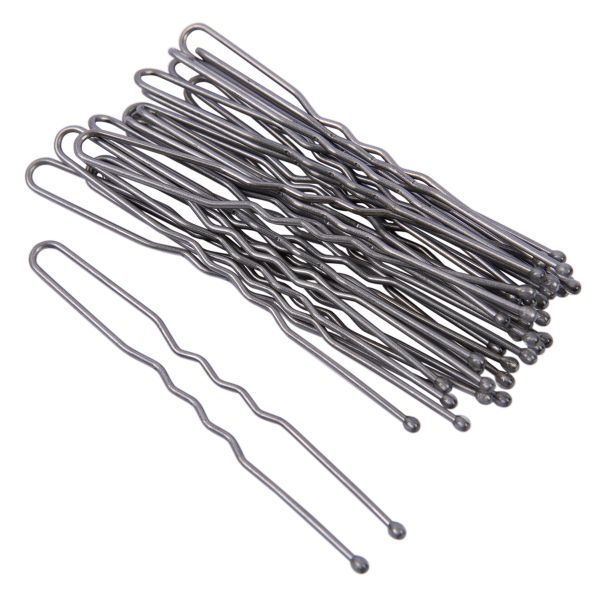 Набор шпилек для волос 6 см, 100 шт (5х20 шт), №04 никель, Cherry Mary VZ07030