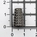 Наконечник для шнура металл колокол 15 мм (чер.никель), 20 шт, S090878