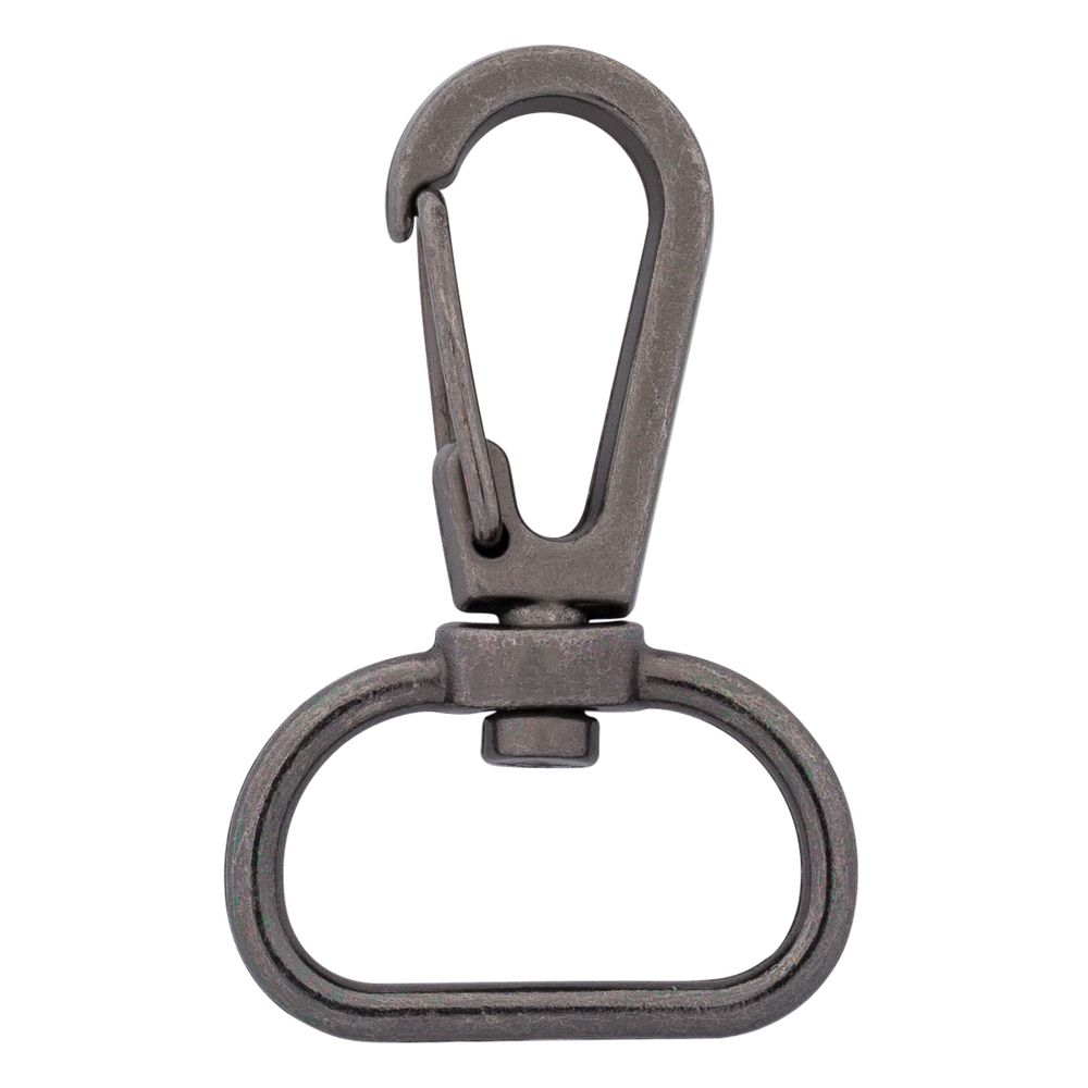 Карабин металл 20.0 мм (41х26 мм), цв.чер.никель, 20 шт