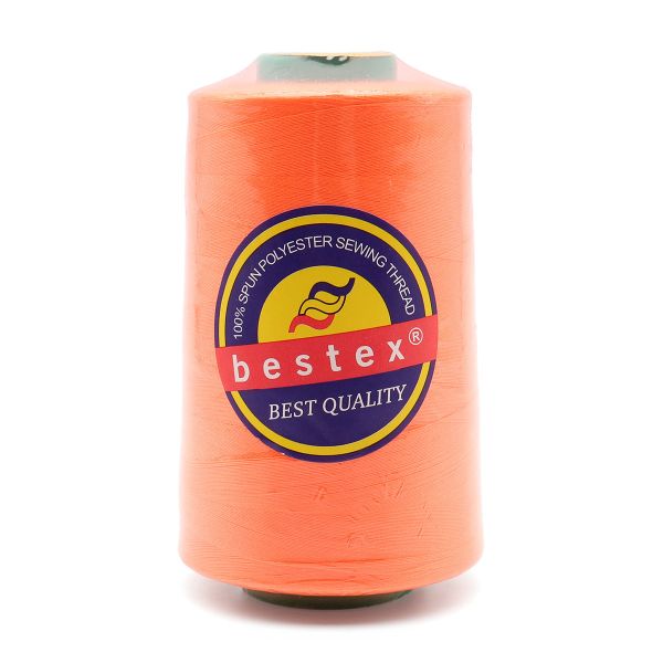 Нитки универсальные Bestex 40/2, 4570 м (5000 ярд) / 1 кат., 399 оранжевый неон
