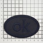 Термоаппликация овал OK 92х60мм (Blue2 (синий2)), 2 шт, LA560