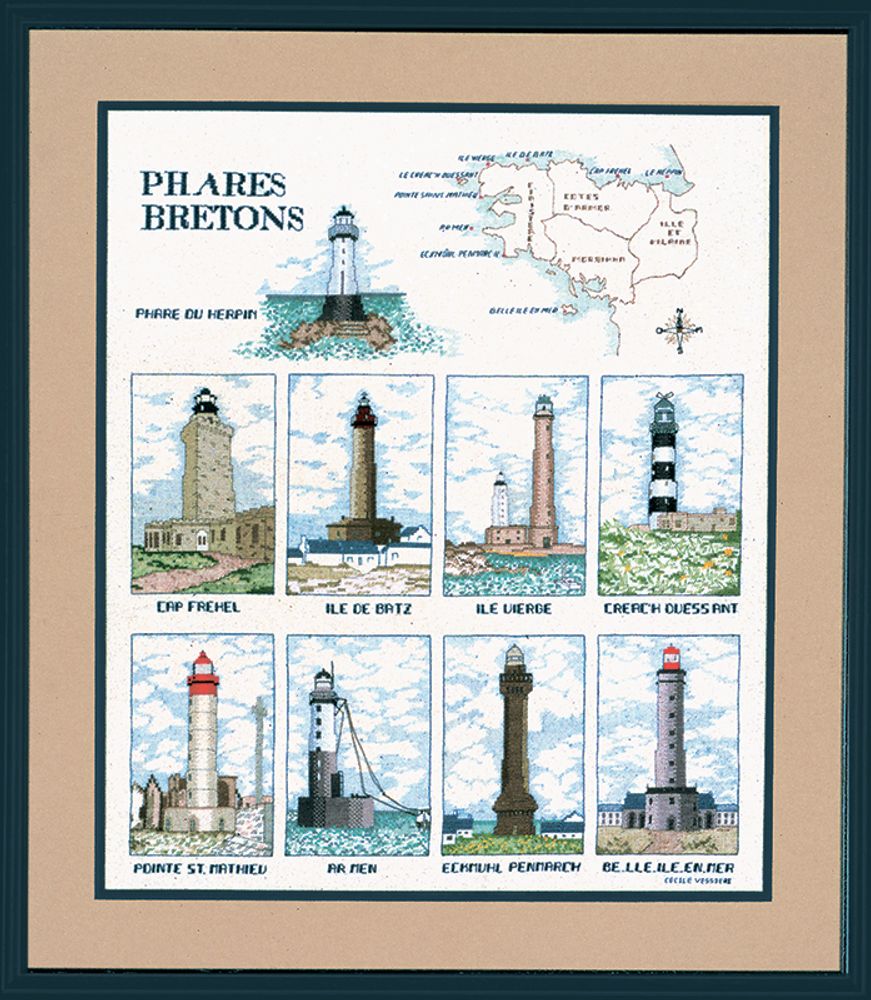Le Bonheur des Dames, Phares Bretons (Бретонские маяки), 62х45 см, 163948