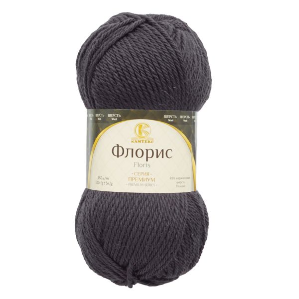 Пряжа Камтекс Флорис / уп.5 мот. по 100 г, 150 м, 137 маренго