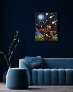 Картина по номерам Фрея PNB/PLDD-289, Бесконечность вселенной, (эффект черного холста со светодиодами) 50х40 см