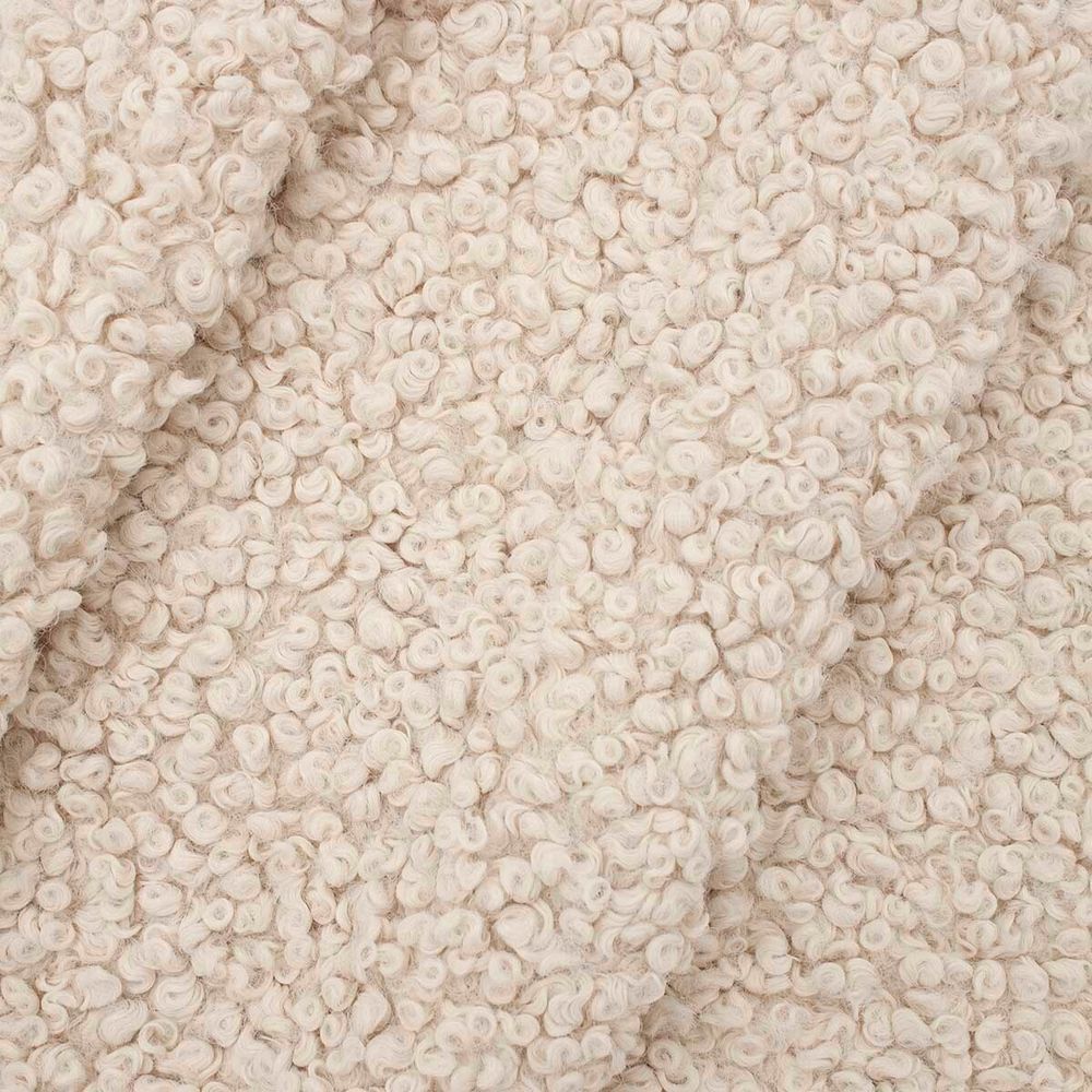 Мех искусственный кудрявый трикотаж 50х50см (2 белый), AR1015