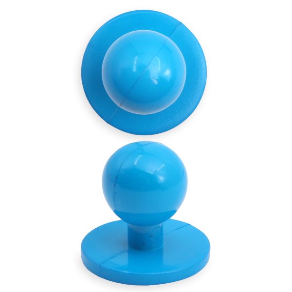 Пуговицы Пукли для поварских курток 12 шт, 10мм (d основания=18мм, h=16мм) (бирюзовый)