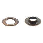 Люверсы металл ⌀12.0 мм (внутр.), №26, сталь, антик, 100 шт, New Star