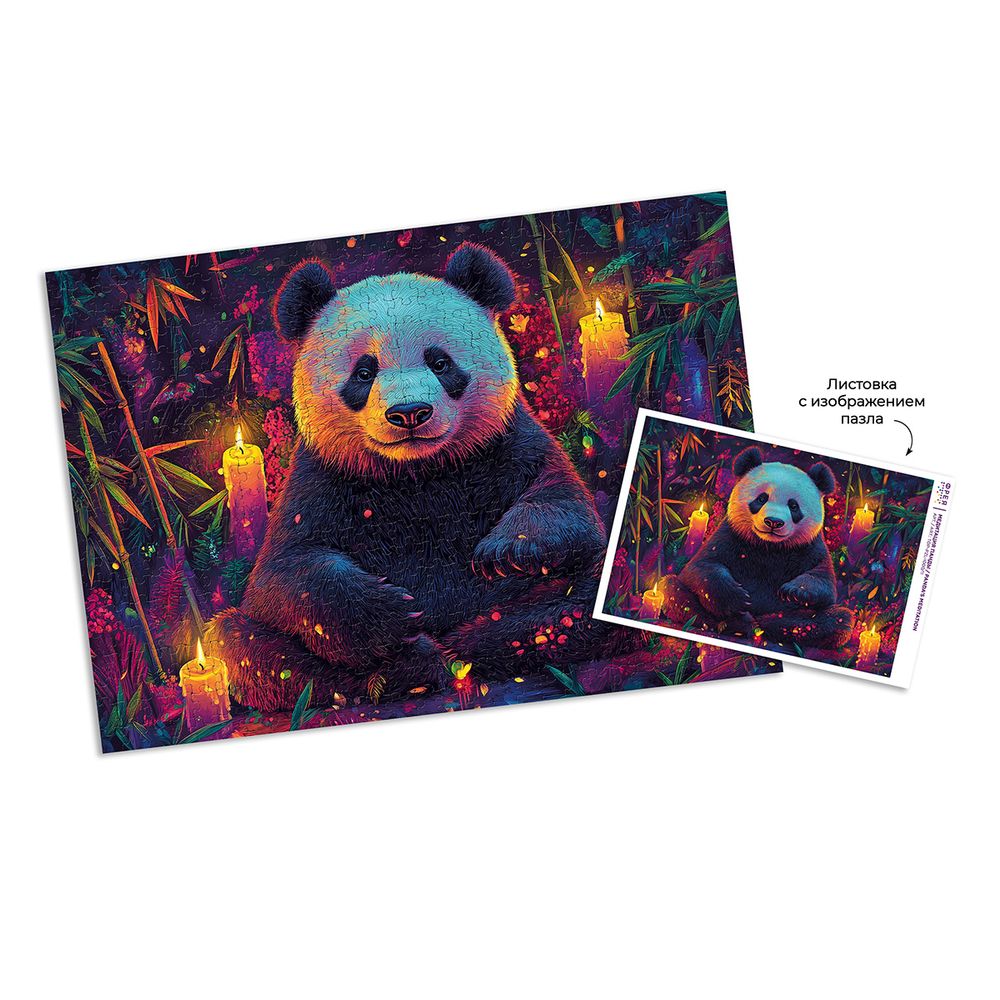 Пазл. Премиальная коллекция 1000 элементов, TOP-PZL-1000/11 Медитация панды, Фрея