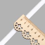 Резинка бельевая (ажурная) 10.0 мм / 50 метров, белый 0310/49