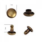 Хольнитены двухсторонние сталь 7х7 мм, №33, TBY.5207 цв. антик уп. 1000 шт, TBY