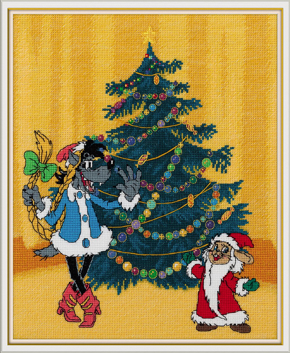 Набор для вышивания нитками Klart, Союзмультфильм. Расскажи, Снегурочка!, 22х25.5 см