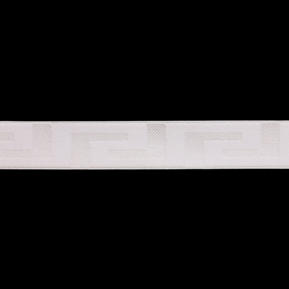 Резинка декоративная вязаная 2,8см, 25м (белый), 25 м