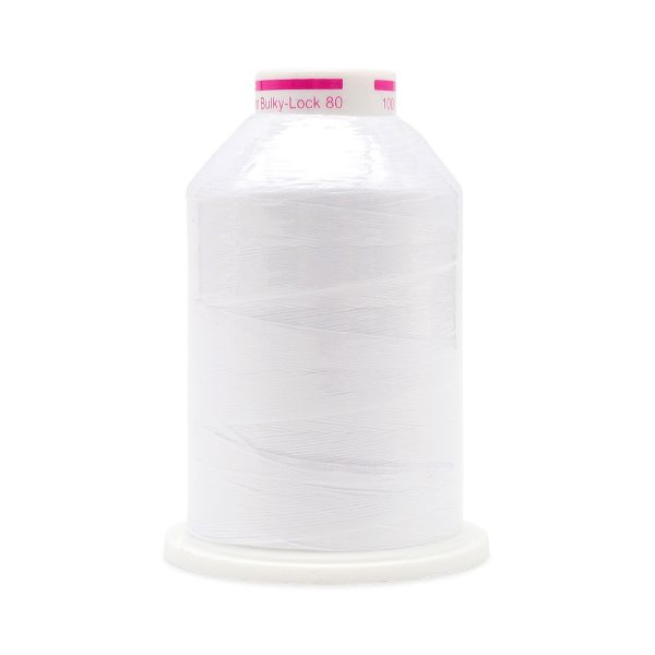 Нитка текстурированная Gutermann Bulky-Lock 80, 1000 м, _800 белый, 5 катушек, SHV