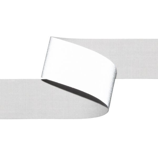 Лента светоотражающая (катафотная) [cpl:380], 25 мм / 50 метров, 65% п/э, 35% х/б, серый, Gamma JF9001