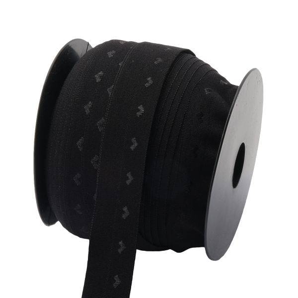 Резинка бельевая (окантовочная) 20.0 мм / 50 метров, тканая, черный, ML124020/99