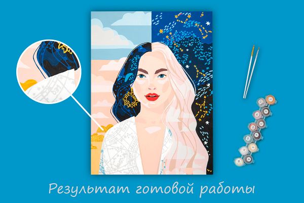 Картина по номерам Фрея PKZ/PMZ-073, Гармония сфер, (на картоне) 40х30 см