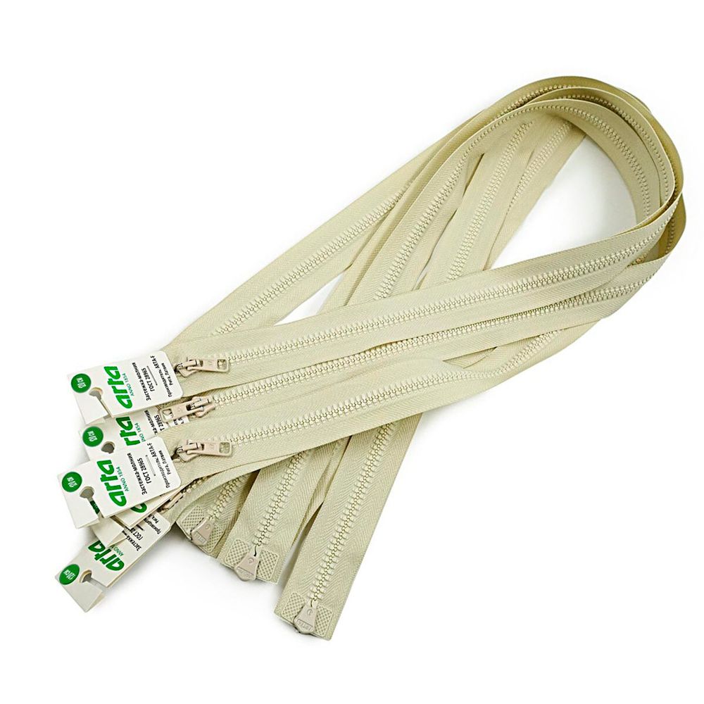 Молния трактор Arta Т6 (6 мм) 2 зам., разъем., 120 см, цв. 151 св.ваниль, уп.5 шт