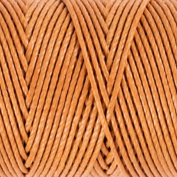 Нитки для кожи вощеные (крученые) 25 м, 003 рыжий, LC-004 Промысел