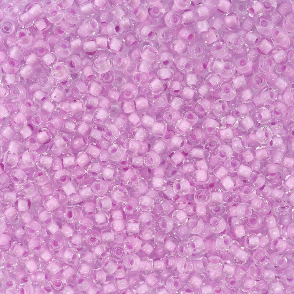 Бисер Preciosa прозрачный с цв. центром, круг.отв., 100 г (5х20 г), (38326)-331-19001-10/0-38326