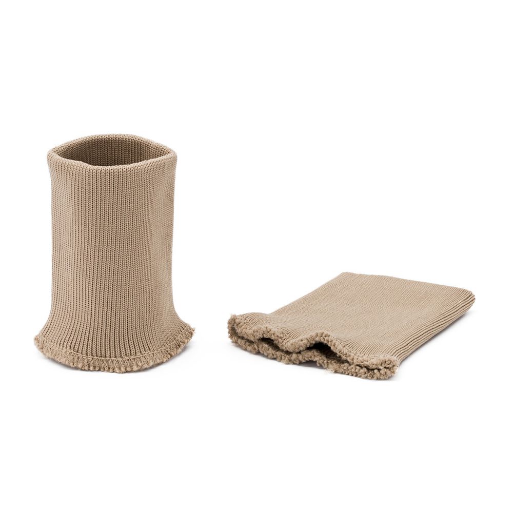 Манжеты трикотажные 8.0х9.5 см, 1 пара, средней плотности 14 кл, 1х1, средней плотности, 8091 бежевый