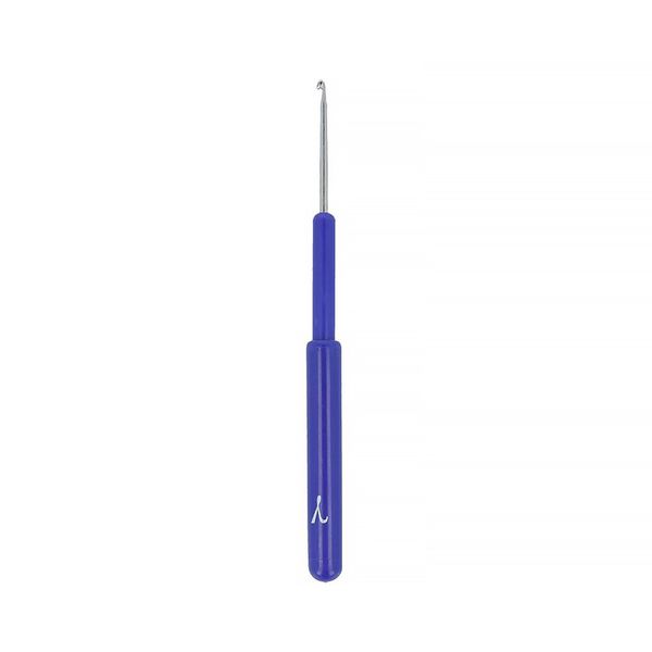 Крючок для вязания с пластиковым колпачком металл ⌀1.5 мм, 8 см, 1 шт, в чехле, Gamma HC