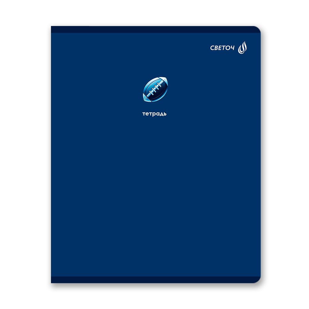 Тетрадь ученическая общая, твин лак A5 60 л. на скобе 65 г/м², белизна 100% 10 шт клетка, 01522 Все оттенки синего, Светоч Т201