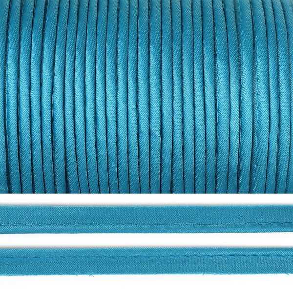 Кант атласный 11 мм / 65.8 метров, цв.F210 бирюзовый