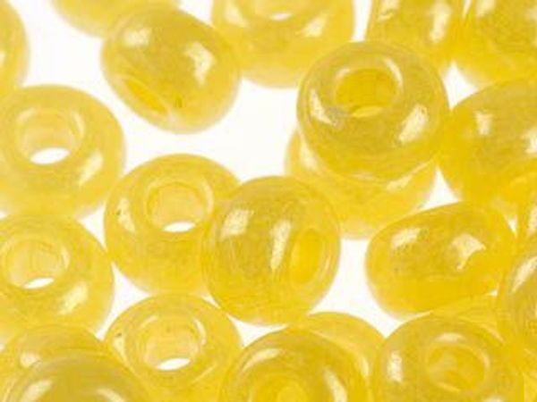 Бисер Preciosa 10/0 (2.3 мм), 50 г, алебастр с цветным покрытием, цв. 17386