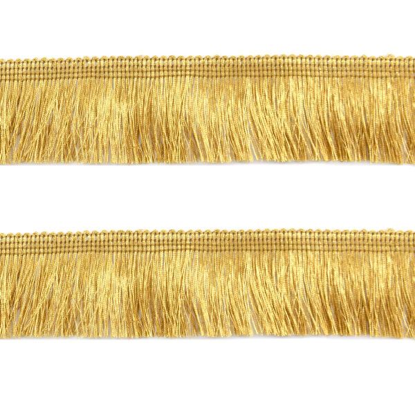 Бахрома отделочная 38.0 мм / 25 метров, металлизированная, цв.золото